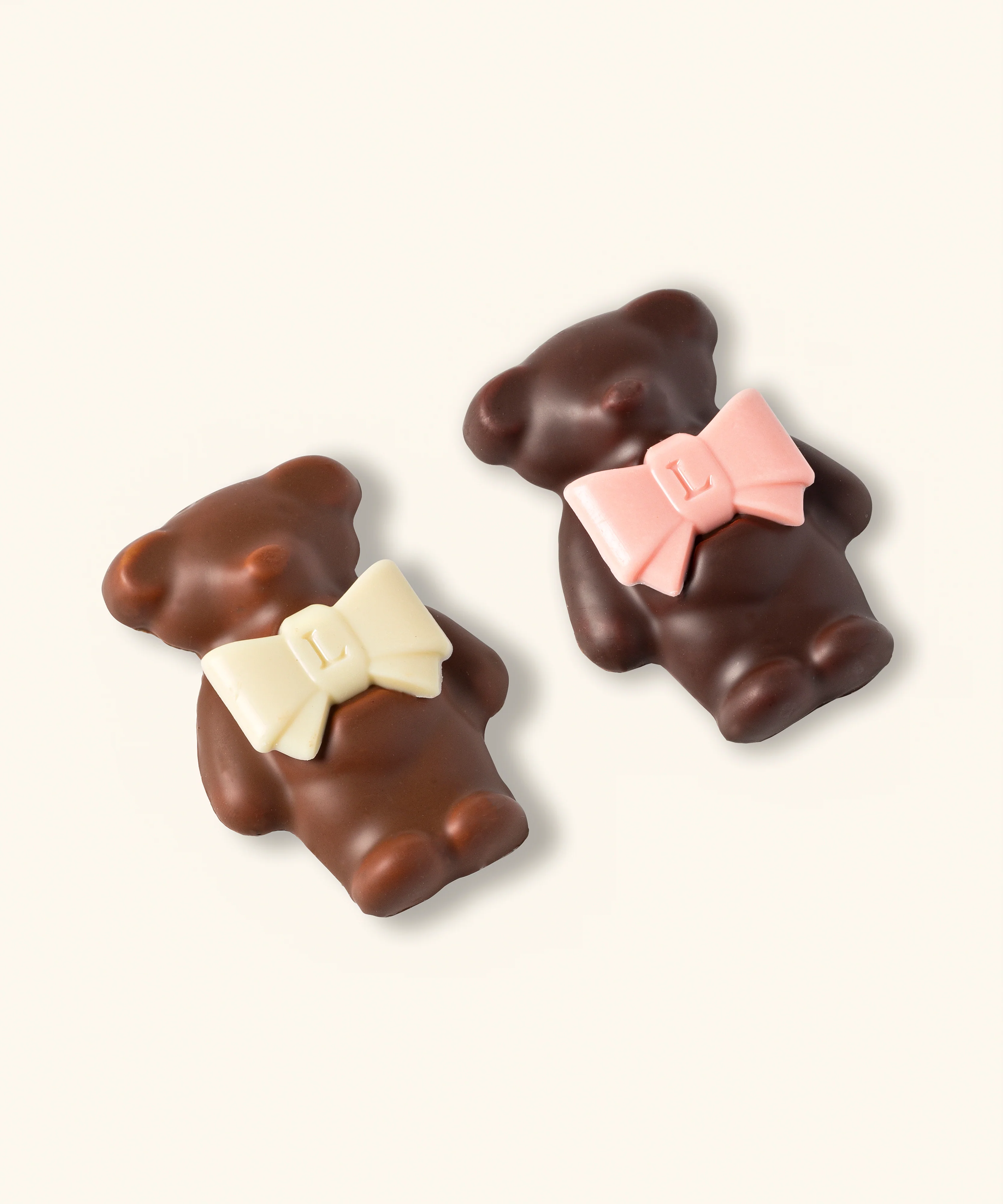Duo d'oursons guimauve Ladurée - Chocolat au lait et noir - Image 2
